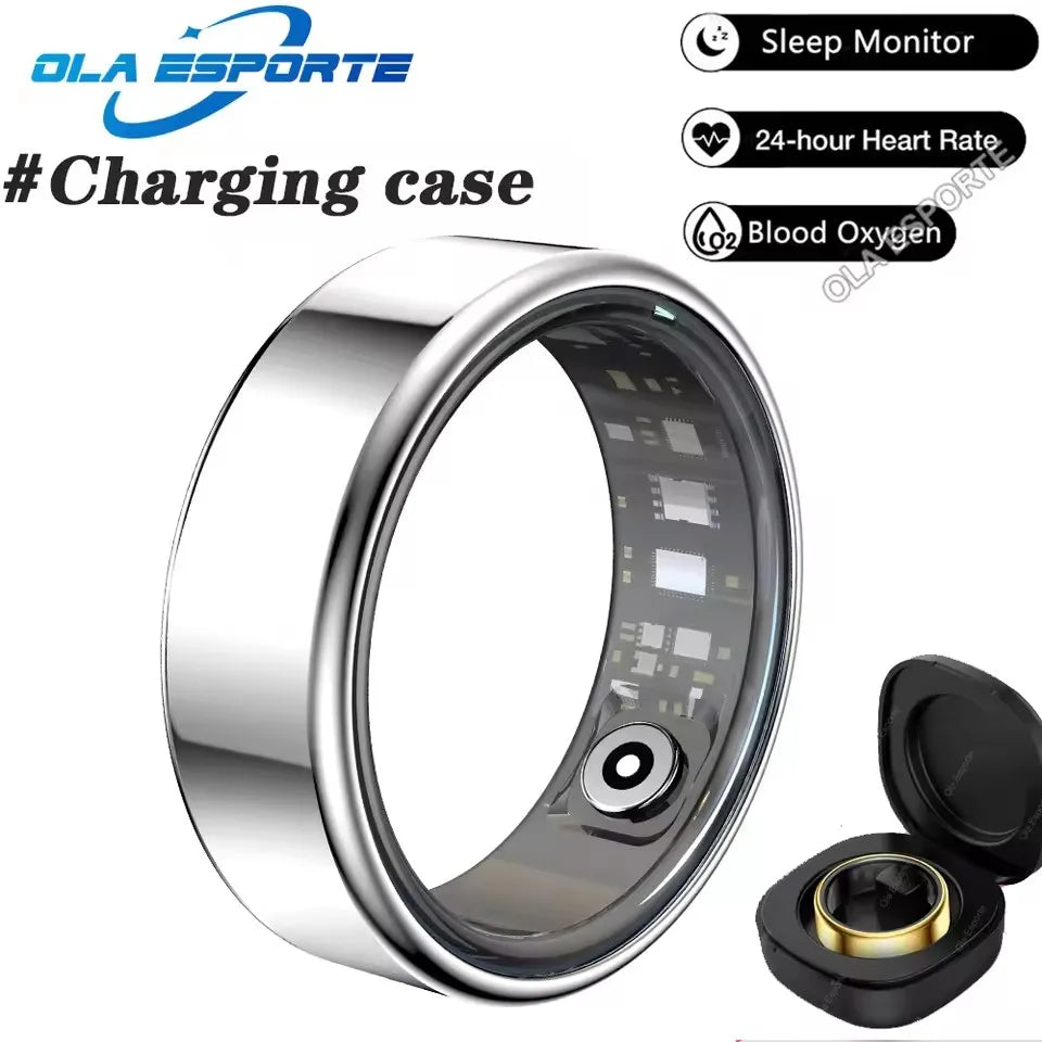 New Smart Ring Waterproof Health Monitor Smartring Take Photo Exercise Record Bluetooth Ring Birthday Gift Men Women Ring