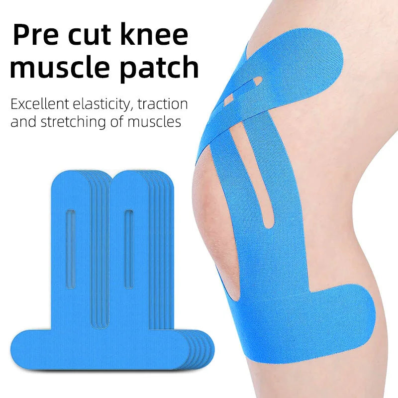 10PCS Kinesiology Tape for Knees,Waterproof & Elastic,Breathable Knee Tape,Athletic Tape Provide Support & Stability for Running