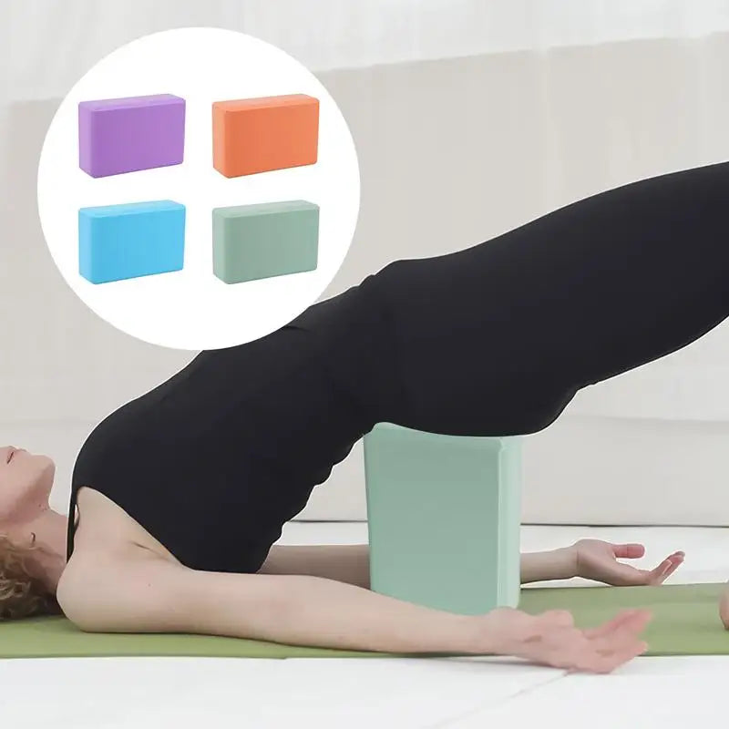 1Pcs High-Density Yoga Blocks EVA Foam Exercise Workout Fitness Bricks Pilates Stretch Handstand Non-Slip Gym Blocks Gymnastics