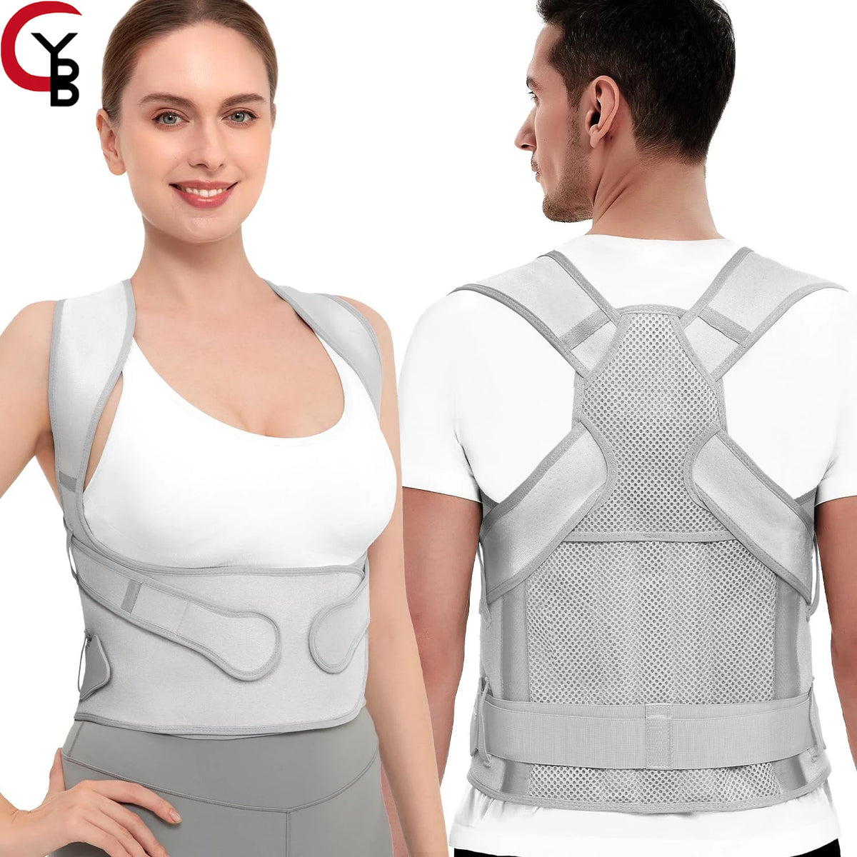 YANBIGUO Posture Corrector for Women and Men Support: Back Support Brace - Shoulders Straightener