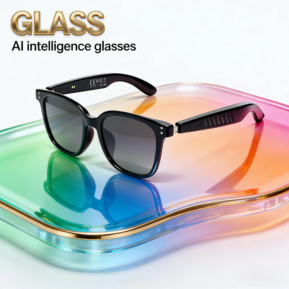 New Smart AI Translation Wireless Glasses with Audio Playback, Suitable for Work, Outdoor Activities, Cycling, and Beach Use