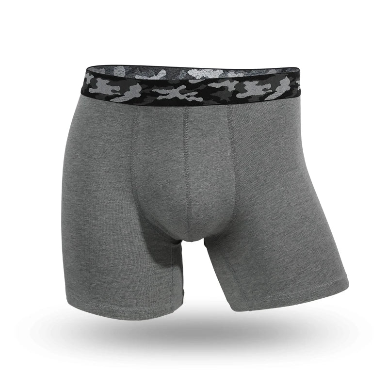 Plus-size men's underpants anti-wear leg cotton underpants Sports fat pants boxers running breathable youth underpants
