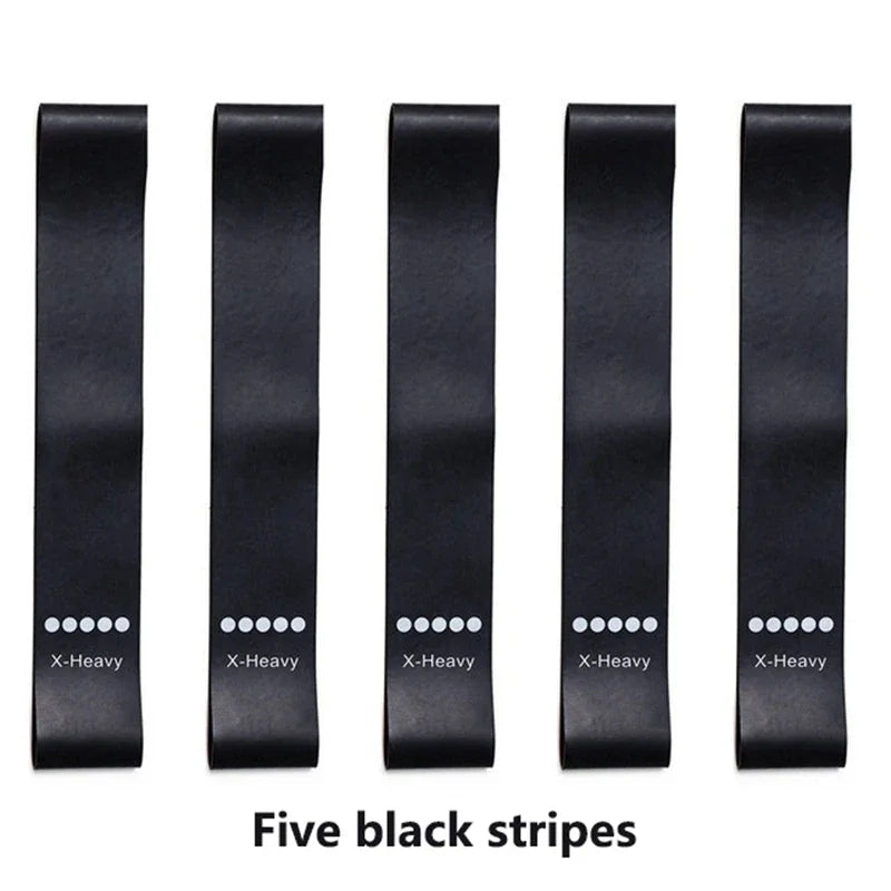 TPE Resistance Bands Rubber Loop Bands 5Pcs Rubber Loop Strength Training Workout Expander Yoga Gym Equipment Pilates Portable