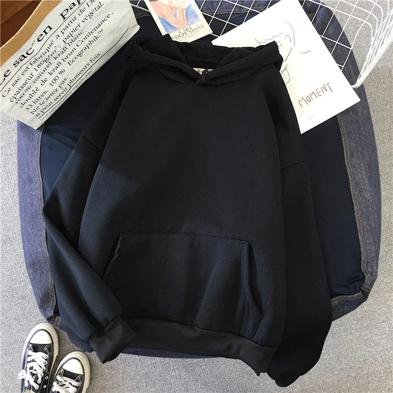 Simplified Korean Hoodies Hot Sales Casual Womens Sweatshirts Daily Versatile Pullover Tops Quality Autumn Winter Woman Clothing