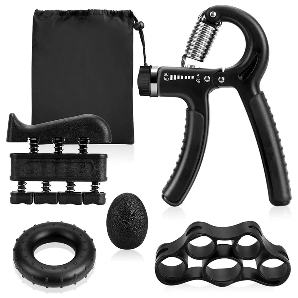Grip Strength Trainer Forearm Strengthener Finger Stretcher Finger Exerciser Hand Gripper Strength Ring & Stress Ball