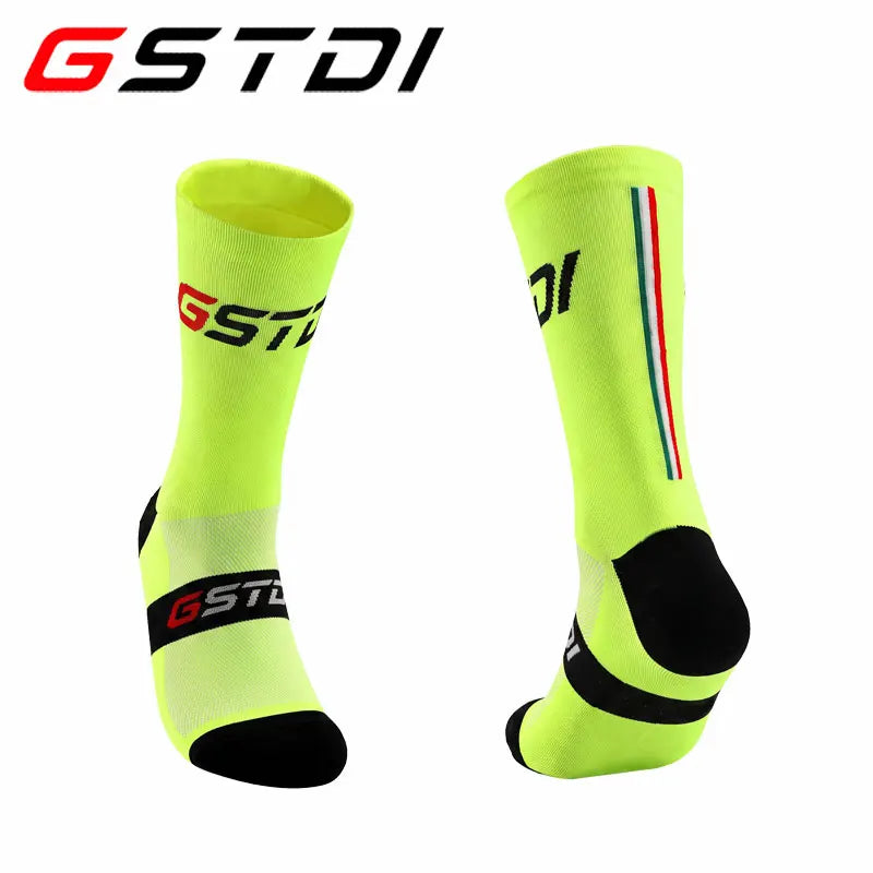 GSTDI New Cycling Socks High Quality Compression Men Bike Outdoor Women Running Professional Sports Running