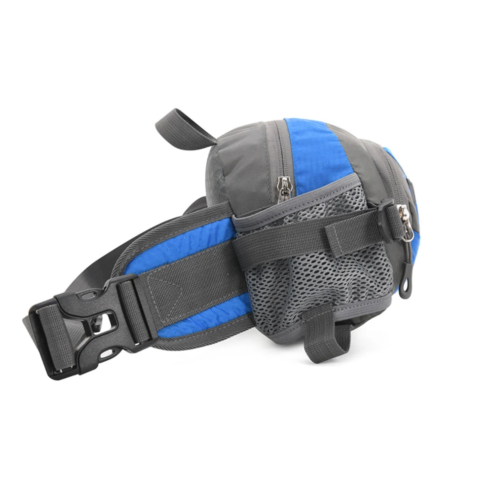 Fanny Pack Running Belt Purse Phone Pouch Nylon Sling Waist Pack with Bottle Holder for Running Hiking for Hydration for Jogging
