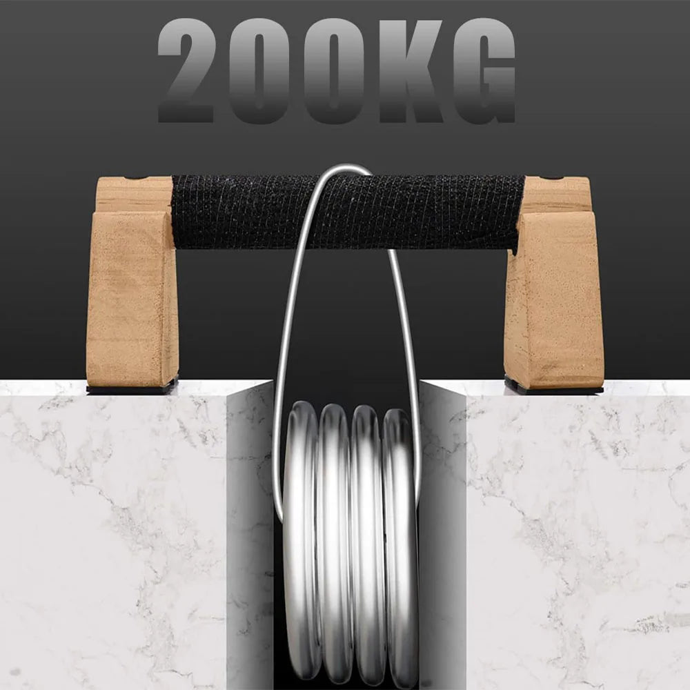 1 Pair Wooden Push Up Bar, For Home Workout Parallettes Bars,Push-up Stand Exercise Equipment Handstand Blocks for Men and Women