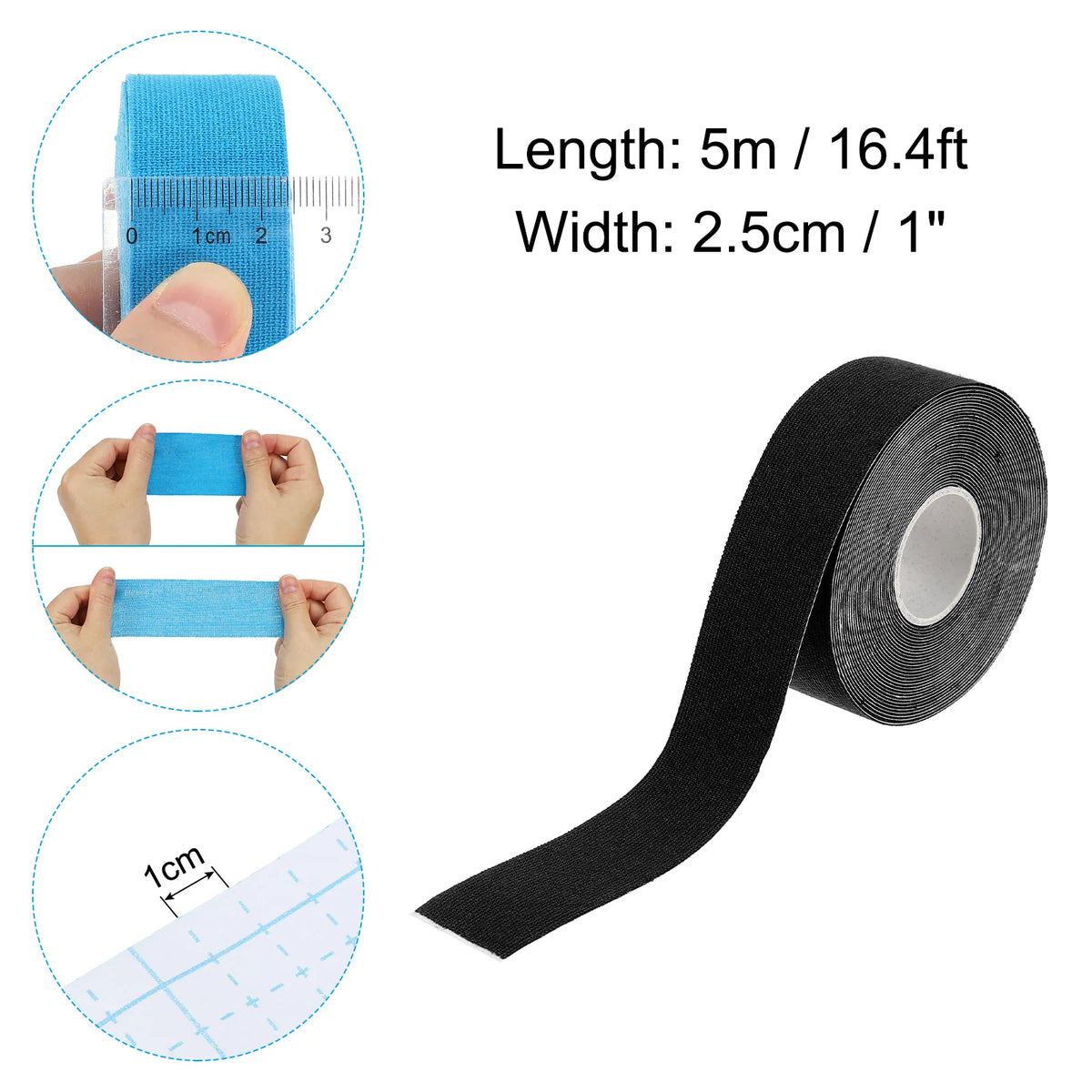 Aerial Hoop Tape Athletic Tape Adhesive Non-Slip Grip Tape Yoga Rig Sport Tape for Wrapping Exercises Gymnastics 16.4ft Colorful