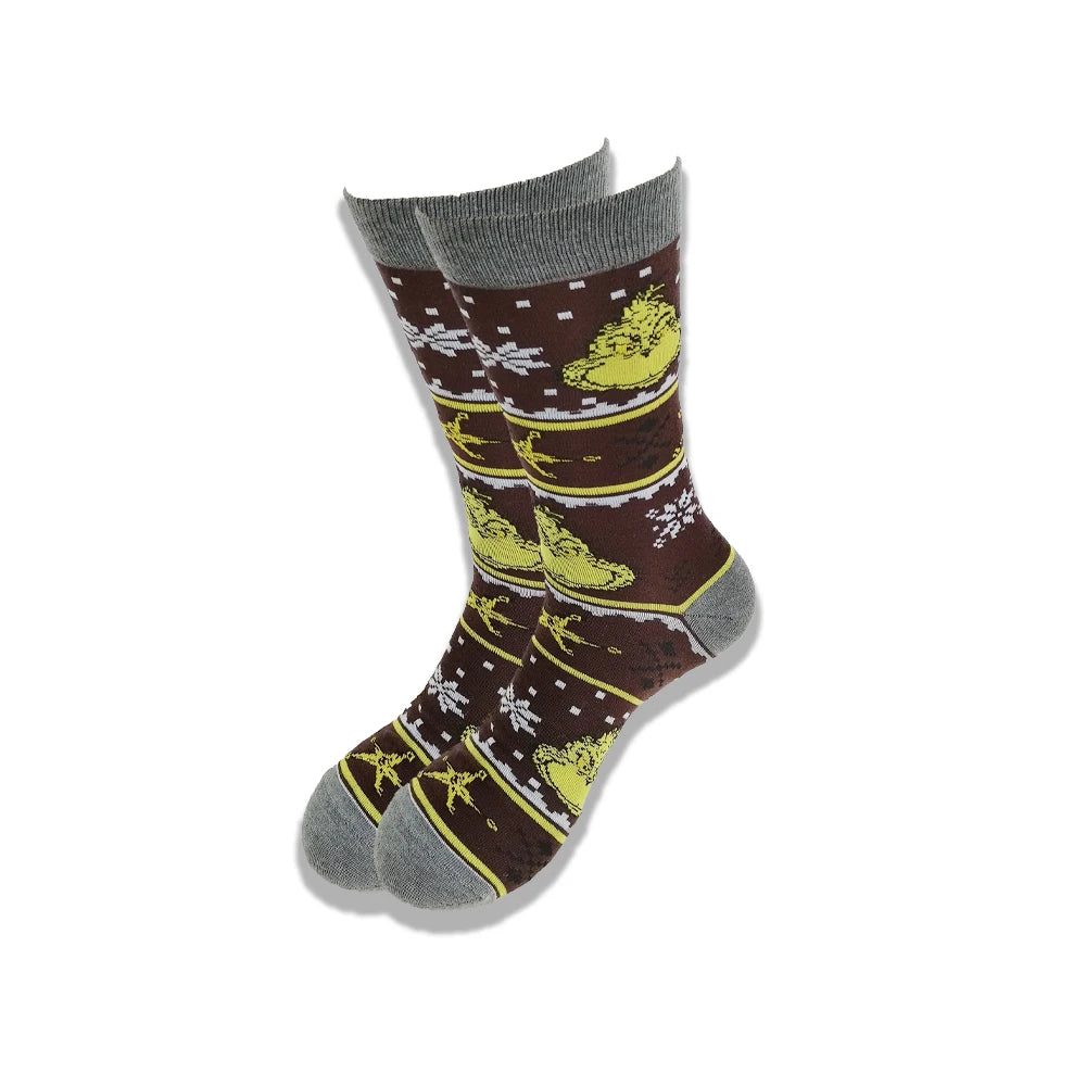 Cartoon and Animation fFashion Trend Men and Women Socks Autumn and Winter Street Style Middle Tub