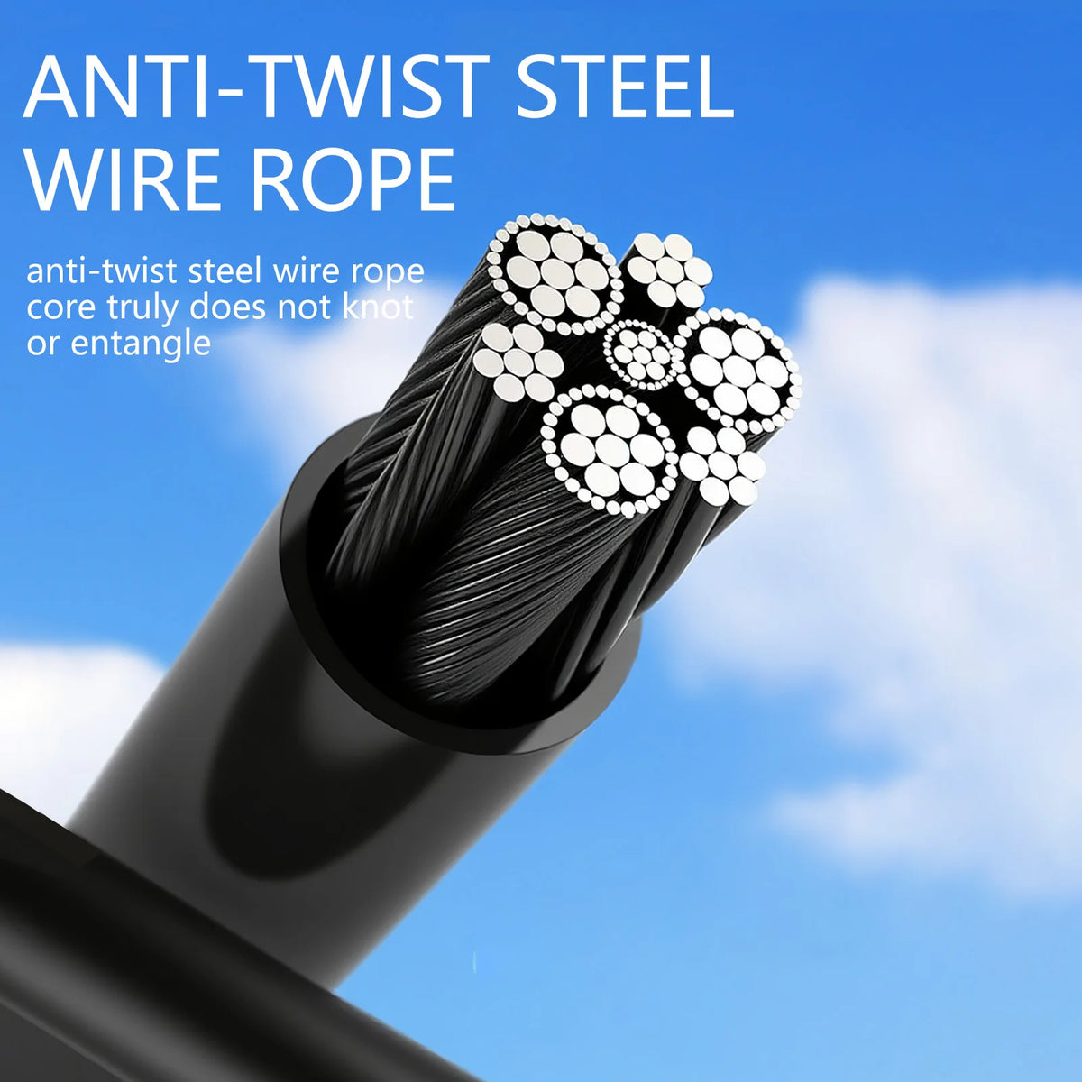 MOGOLD Metal Handle Wire Jump Rope – Ultra-Fast Acceleration, Stable & Non-Swaying, One-Click Adjustment