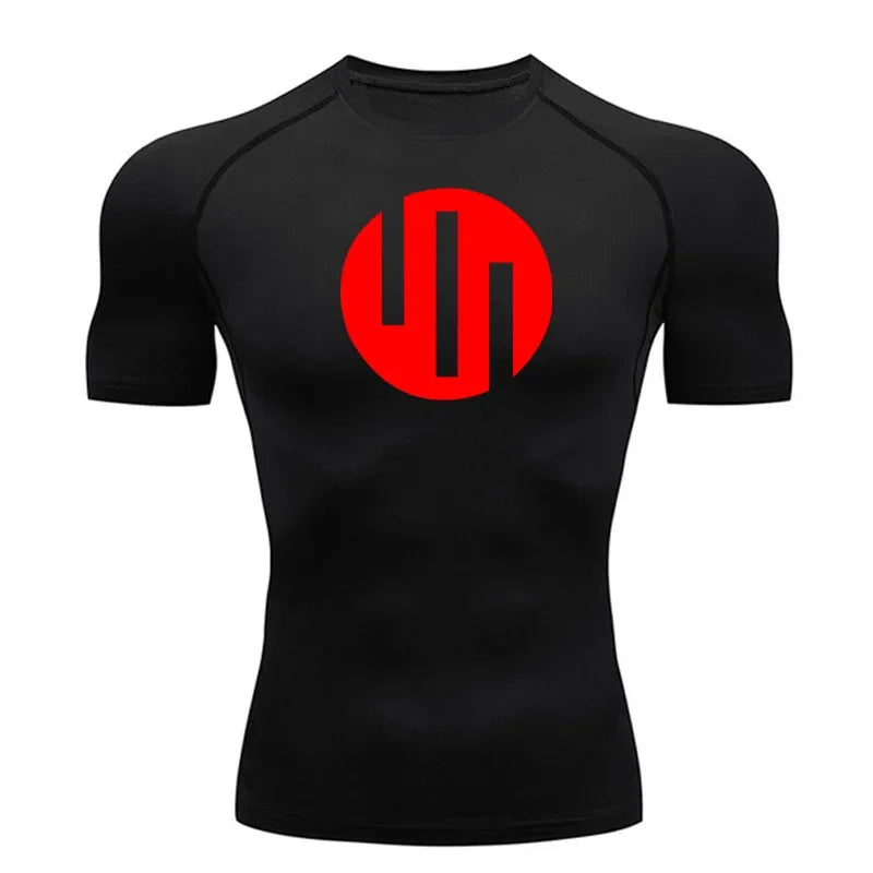 Gym Short Sleeve Running T-Shirt Men's Compression Long Sleeve Shirt Sun Protection Quick Drying Outdoor Sports Top Sportswear