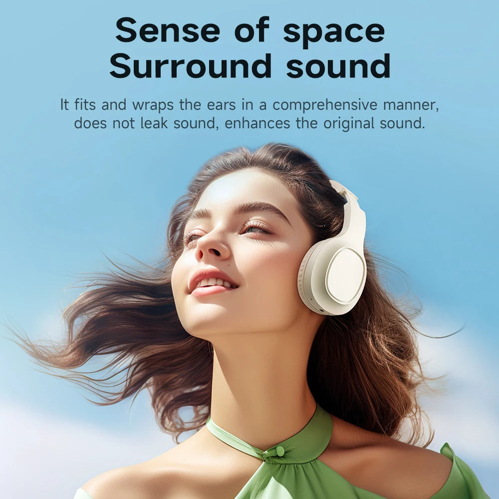 HOCO W46 Wireless Bluetooth Headphone 40MM Speakers Music Earphone For Sports Gaming Foldable Design Portable Over-ear Headset