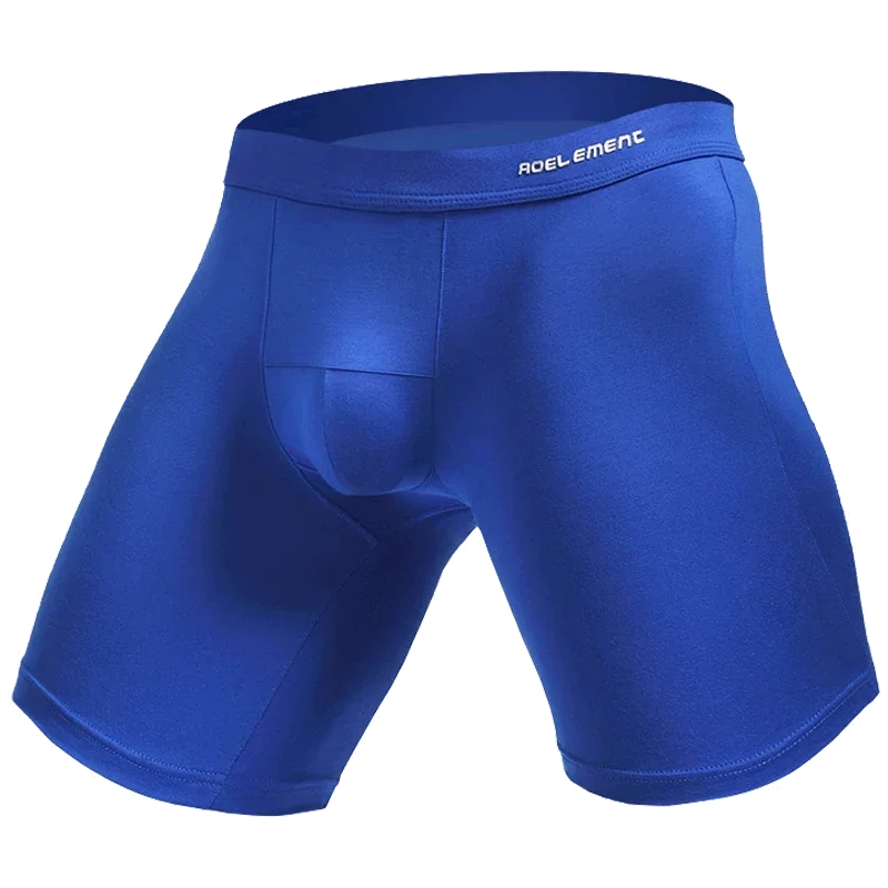3pc Men's sports extended leg underwear Modal boxers running anti-wear leg quick dry long boxers