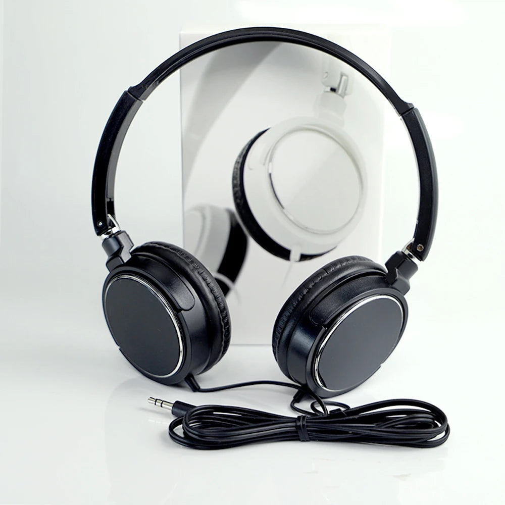 Type-C Wired Headphones 3 5mm Bass Stereo Foldable With Microphone Adjustable Headphones Suitable For Pc Mp3 Mobile Headphones