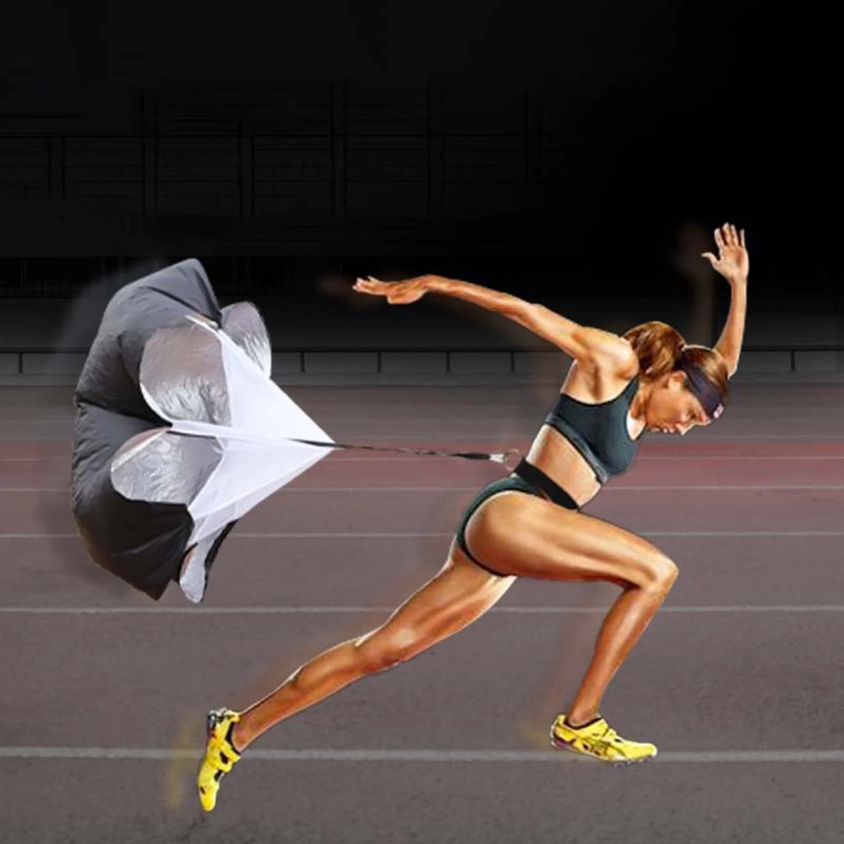 Kids Running Speed Parachute Adjustable Nylon Belt Parachute for Kids Youth Power Speed Training
