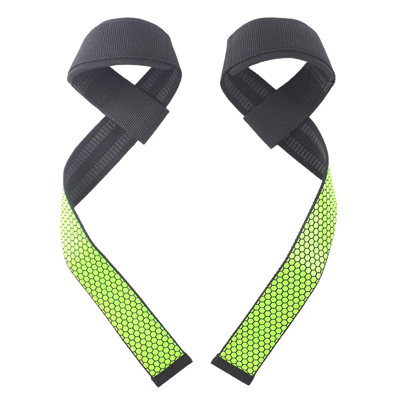 Silica Gel Non-Slip Lifting Straps for Weightlifting, Gym Non-Slip Powerlifting Straps, Strength Training Belts