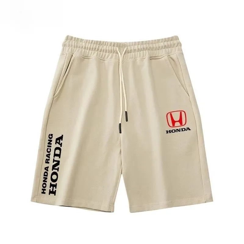 2025 Summer New Cycling Sweatpants Trendy Sweatpants Honda Men's and Women's Shorts Motorcycle Enthusiasts Five-point Shorts HRC
