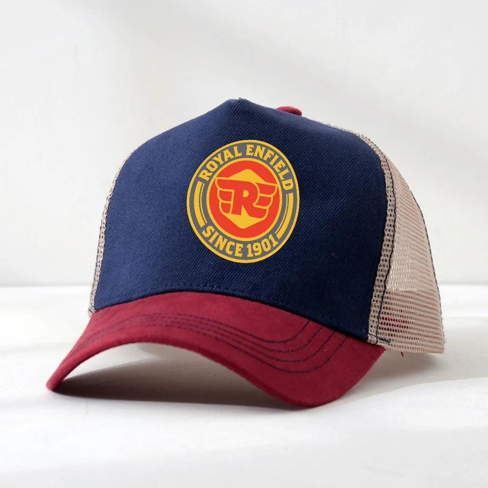 Royal Enfields Since 1901 Unisex Baseball Cap man Motorcycle Hat Outdoor Workouts Sun Cap Adjustable visor Mesh Breathable hats