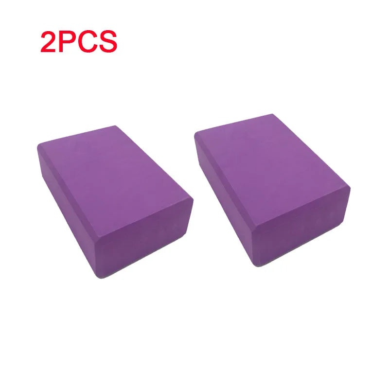New 2PCS Yoga Building Blocks Cubes Pilates Bricks Reinforcement Mats Exercise Home Sports Supplies Exercise Eva YJZ01