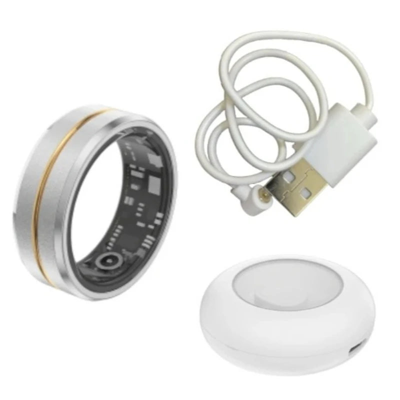 Smart Rings Heart Rate Blood Oxygen Photography Sleep Step Exercise Swimming Multi-functional Ring Men Women Charm Jewelry