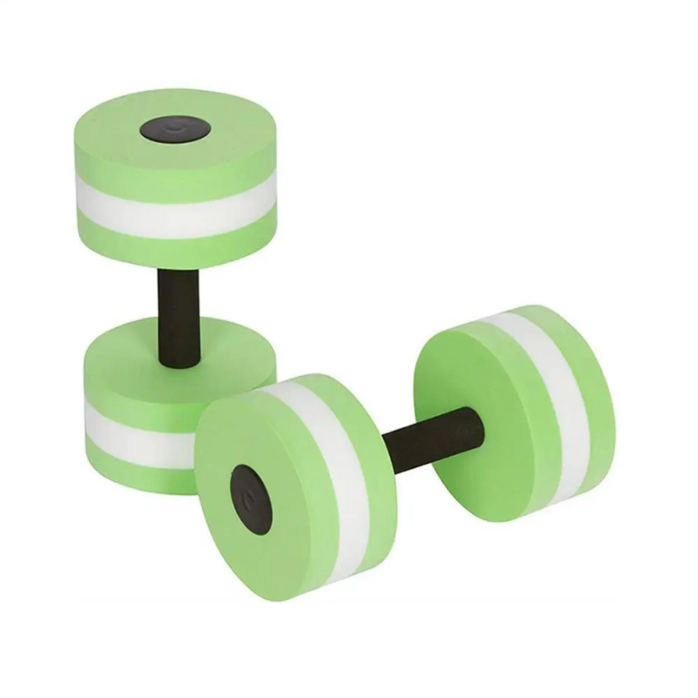 2pcs EVA Water Foam Floating Dumbbell Swimming Pool Water Weight Aerobics Automatic Float Aquatic Barbell Swim Fitness Dumbbell