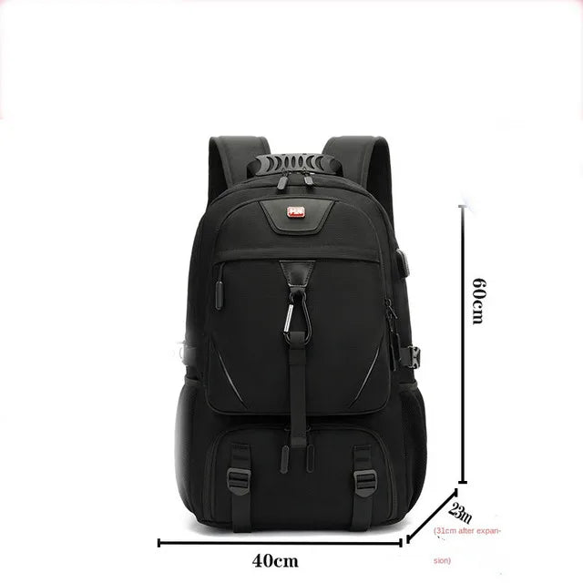 50/60/80L Unisex Men Outdoor Backpack USB Large Capacity Travel Pack Sports Trekking Rucksack Hiking Camping Backpack for Male