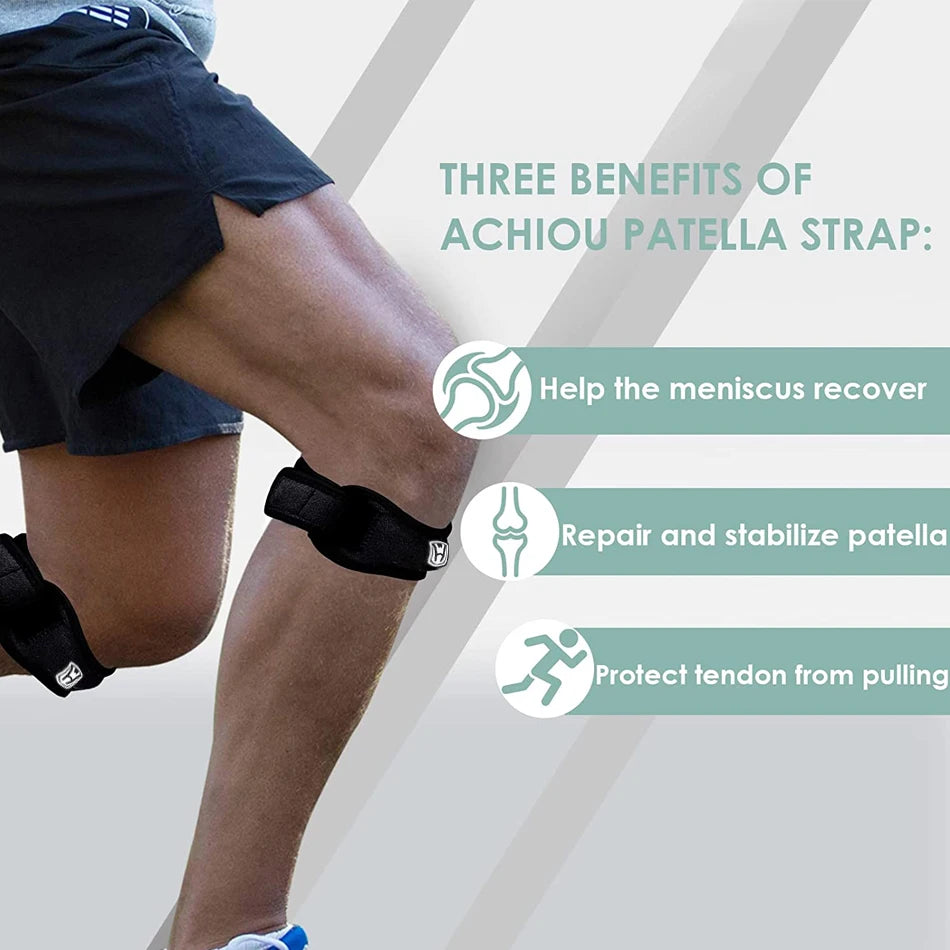 WorthWhile Sports Patella Brace Adjustable Strap EVA Kneepads Knee Support Pad Protective Gear Basketball Volleyball Protector