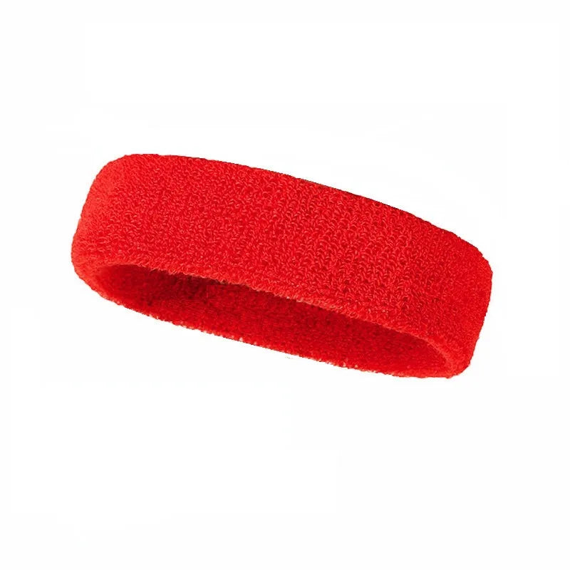 Sports Sweatbands Headband Moisture Wicking Hairband Athletic Towel Headbands Cotton Head Sweat Bands for Running, Cycling, Yoga