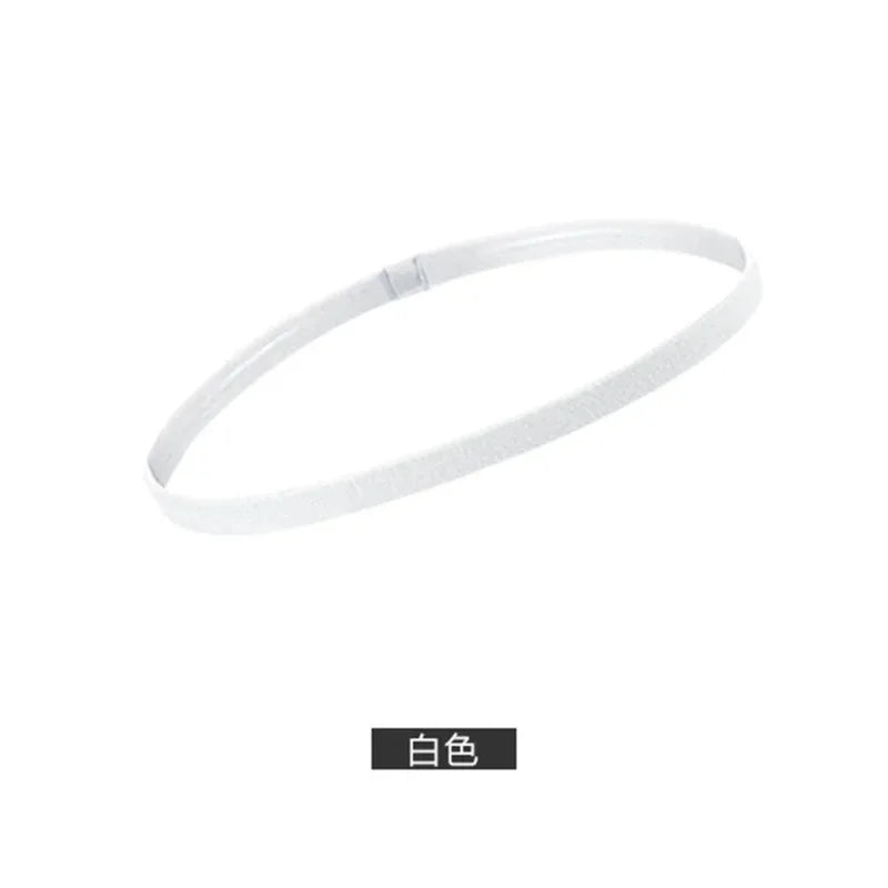 1/5pcs Candy Color Women Men Yoga Hair Bands Sports Headband Girls Sport Anti-slip Elastic Rubber Sweatband Football Running