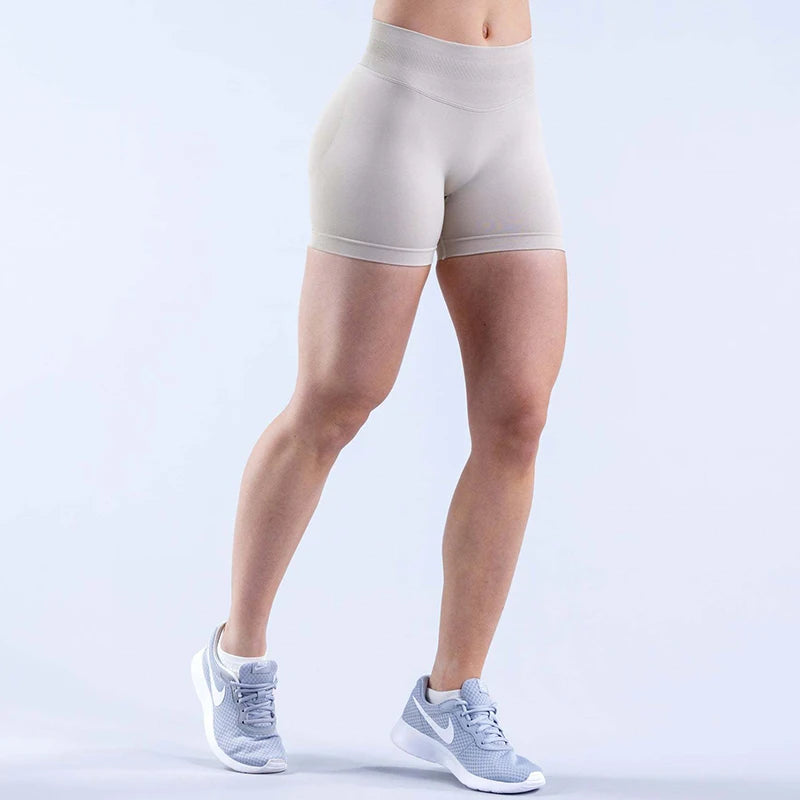Sports Shorts Women Seamless Yoga Shorts Scrunch Bum Gym Shorts Workout Low Waist Short Leggings Booty Stretch Running Shorts
