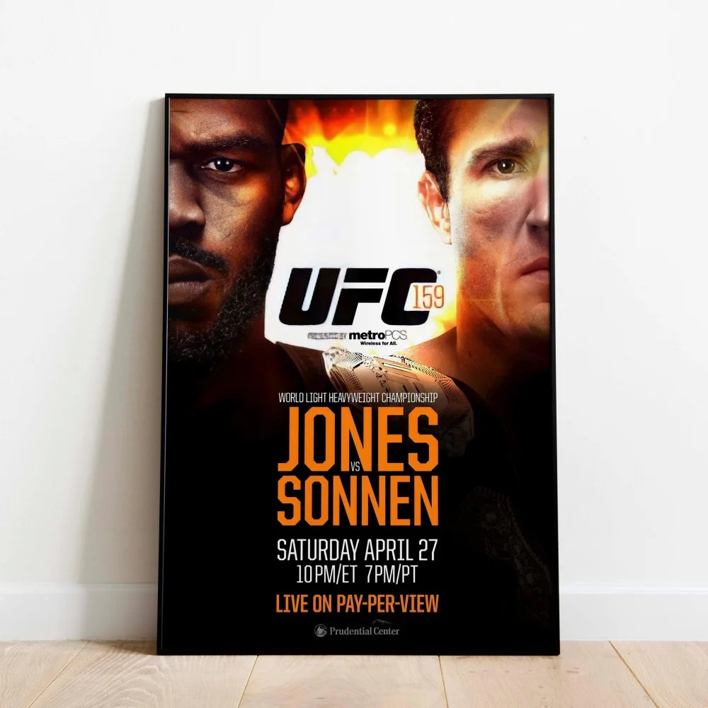 Famous Boxing Legends Posters Fighting UFC 143-180 JONES ALDO Poster Canvas Print Painting Wall Decor Gym Home Mural Cuadros