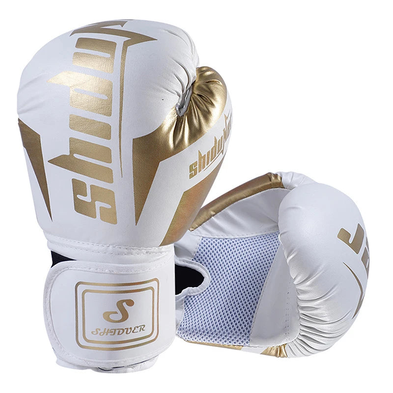6/10 Oz PU Breathable Children's Adult Professional Sanda, Muay Thai, Taekwondo Neutral Breathable Boxing Gloves