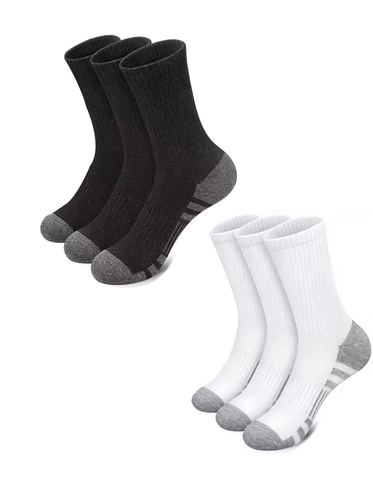 Men's Running Socks 10/30 Pairs Soft Comfortable Summer Sweat Wicking Breathable Basketball Sports Socks for Active Lifestyle