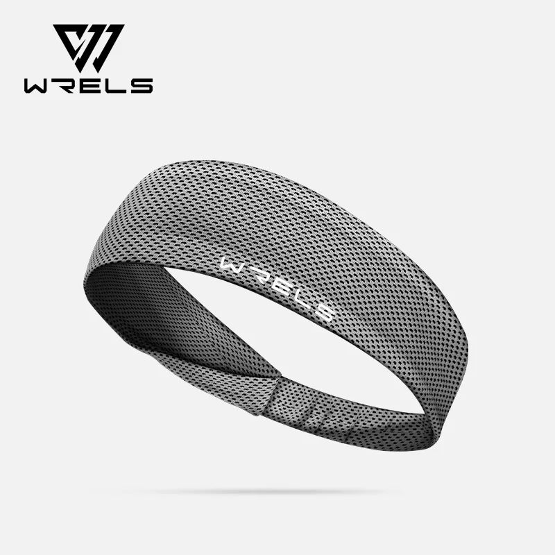 WRELS Sports Headband Sweatband Stretch Elastic Gym Fitness Running Yoga Headwrap Sweat Absorbing Breathable Jog Headband