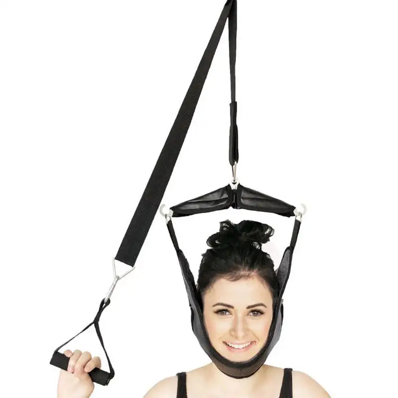 Neck Stretcher Neck Traction Device Neck Traction Corrector Over The Door Spine Stretching Kit for Men Women Neck Relaxation