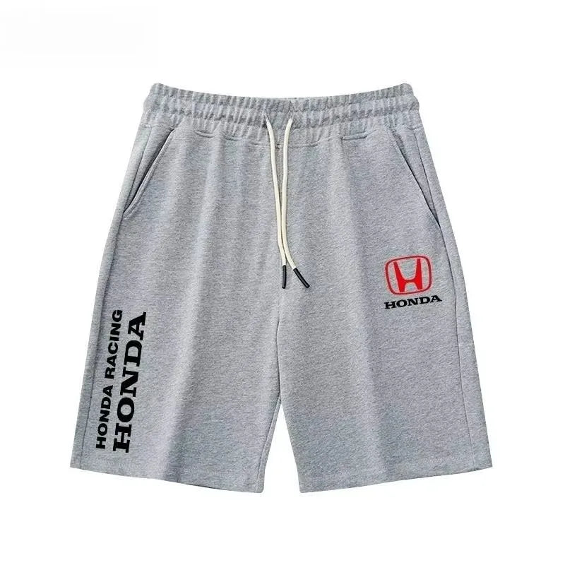 2025 Summer New Cycling Sweatpants Trendy Sweatpants Honda Men's and Women's Shorts Motorcycle Enthusiasts Five-point Shorts HRC