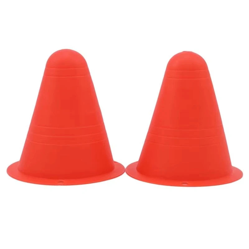 10 Pieces Marking Training Road Cone Roller Skating Pile Durable Skates Roadblock Portable Football Training Obstacle Props