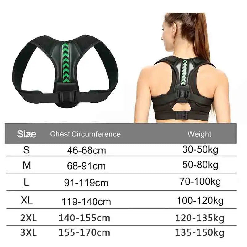 1pcs Adjustable Posture Corrector 1pcs Upper Back Brace Neck Shoulder Support Belt for Women And Men Spine Back Support