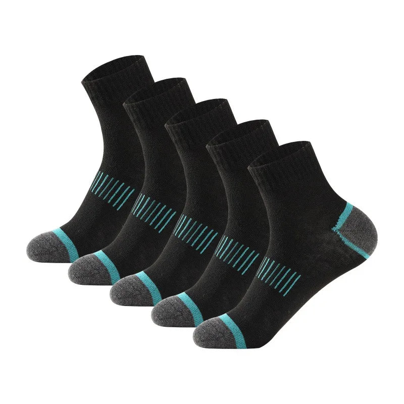 20Pairs High Quality Men's Cotton Socks Set Casual Breathable Sports Winter Black Large Size 38-45