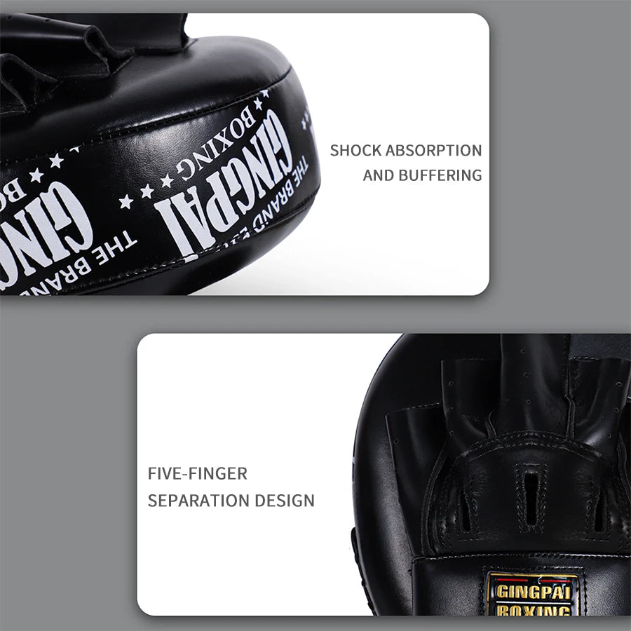 1 PC Thickened Microfiber Leather Muay Thai Hand Target Boxing Speed Target MMA Sanda Boxing Target Focus Training Taekwondo Pad