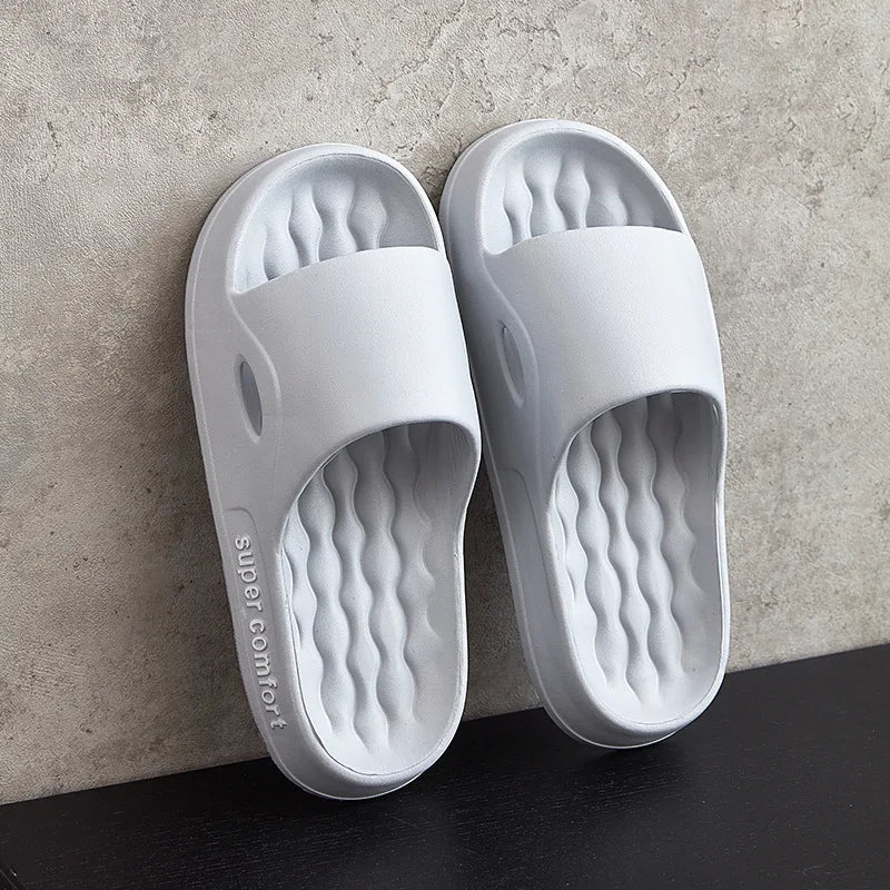 Fashion Men's Summer Ligtweight EVA Indoor Home Sandals Slippers Shoes Men Slippers Outdoor Students Women Comfortable Slides