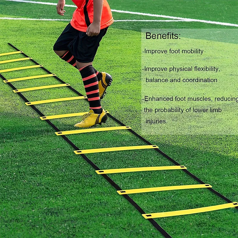 Training Rope Ladder Children's Physical Fitness Training Agility Ladder Speed and Physical Fitness Training Home Jumping Grid
