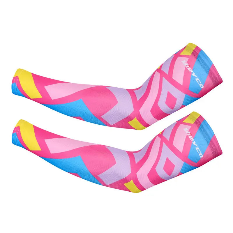 Mieyco Cycling Arm Sleeve Breathable Quick Dry UV Protection Running Ice Fabric Arm Sleeves Fitness Basketball Sunscreen Bands