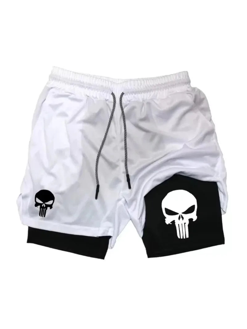 2-in-1 Men's Performance Shorts New Sports Quick Drying Shorts with Phone Pocket Comprehensive Summer Gym Fitness Running Shorts