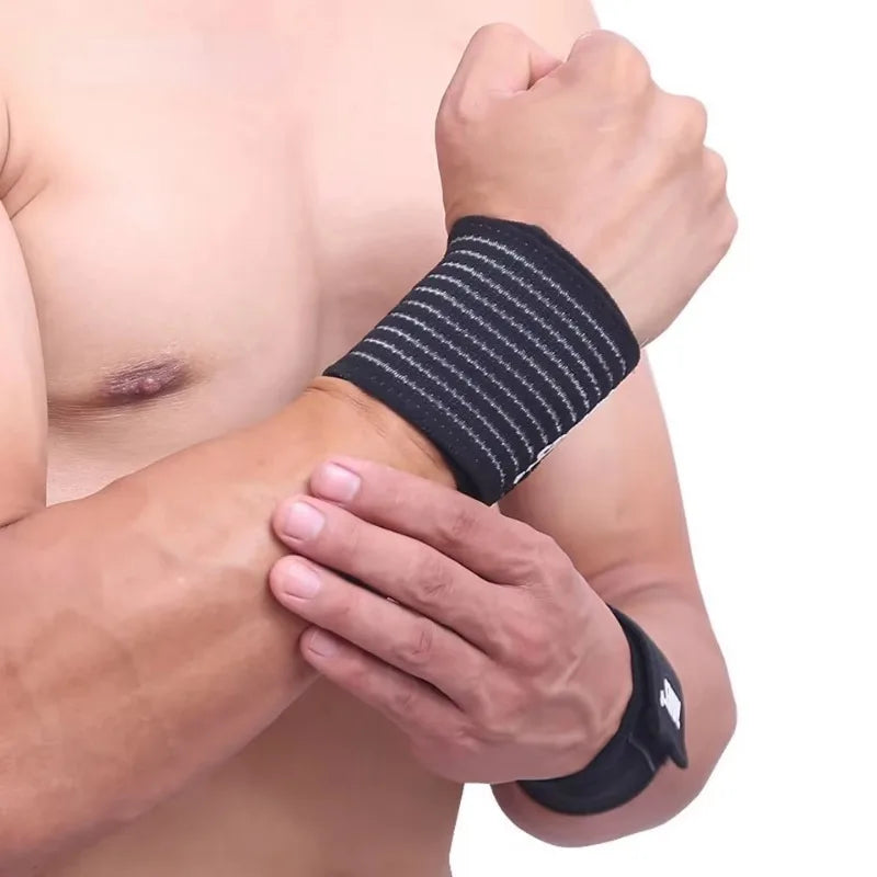 Gym Support Wrist Brace Wrap carpal tunnel Cotton Elastic Bandage Hand Sport Wristband wristband dispenser wristbands 1PCS