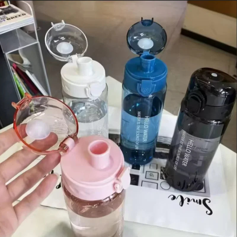 Sports Transparent Water Bottle Portable Gym Travel Clear Leakproof Drinking Bottle Frosted Bottle 780ml