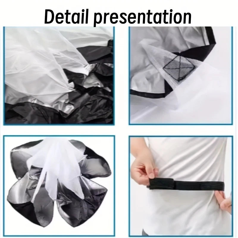 Running Parachute Speed Training Resistance Chute Adjustable Waist Belt Sprint Training Equipment for Soccer Football and Track