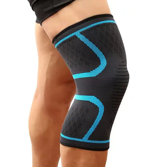 Knitted Sports Knee Pads, Running Basketball, Cycling Fitness, Anti Slip, Breathable Nylon Knee Pads for Men and Women