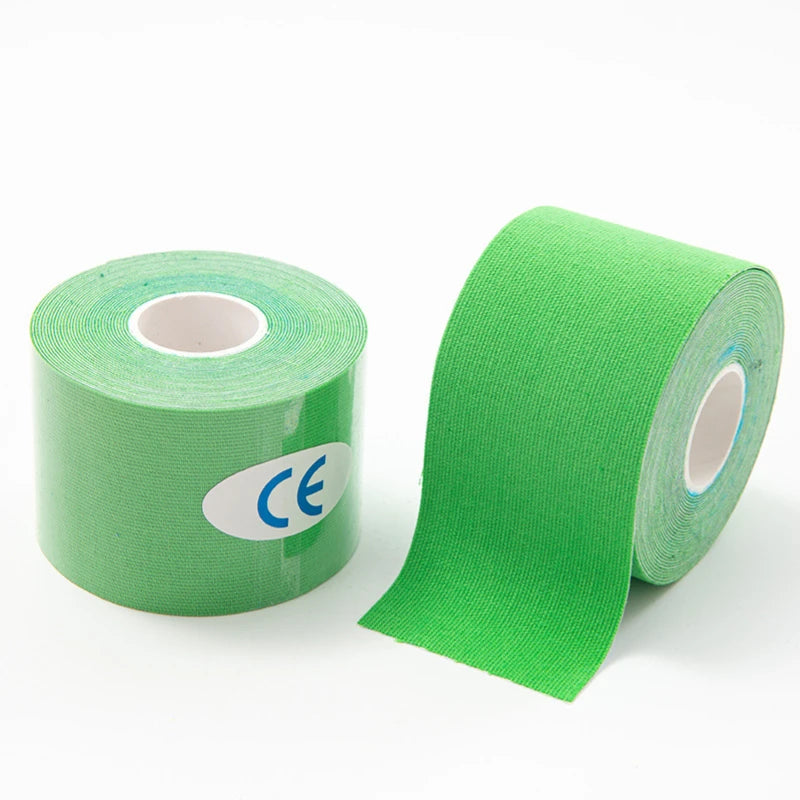 2.5-10cm Sports Kinesio Tape Muscle Kinesiology Elastic Knee Pain Relief Strain Patch Athletic Recovery Stickers Fitness Bandage